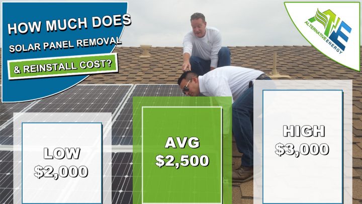 Cost to Remove Solar Panels to Replace Roof