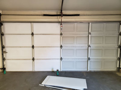 Install garage door insulation