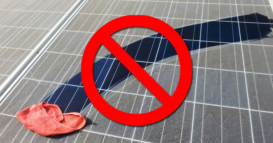 Manual Solar Panel Cleaning