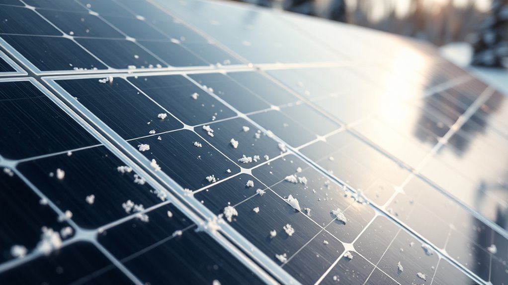 anti snow coatings improve panel efficiency