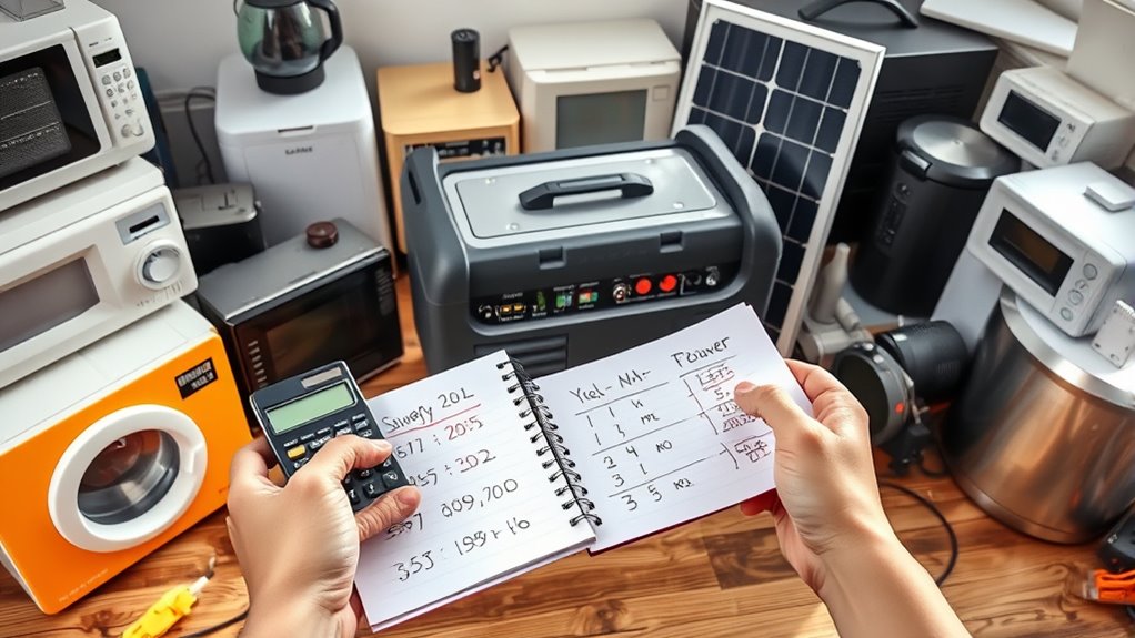 calculate device energy needs