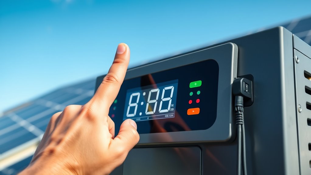 check inverter wattage readings