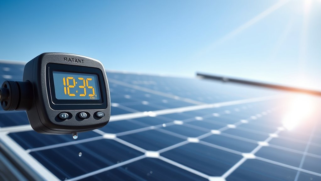 checking solar panel performance