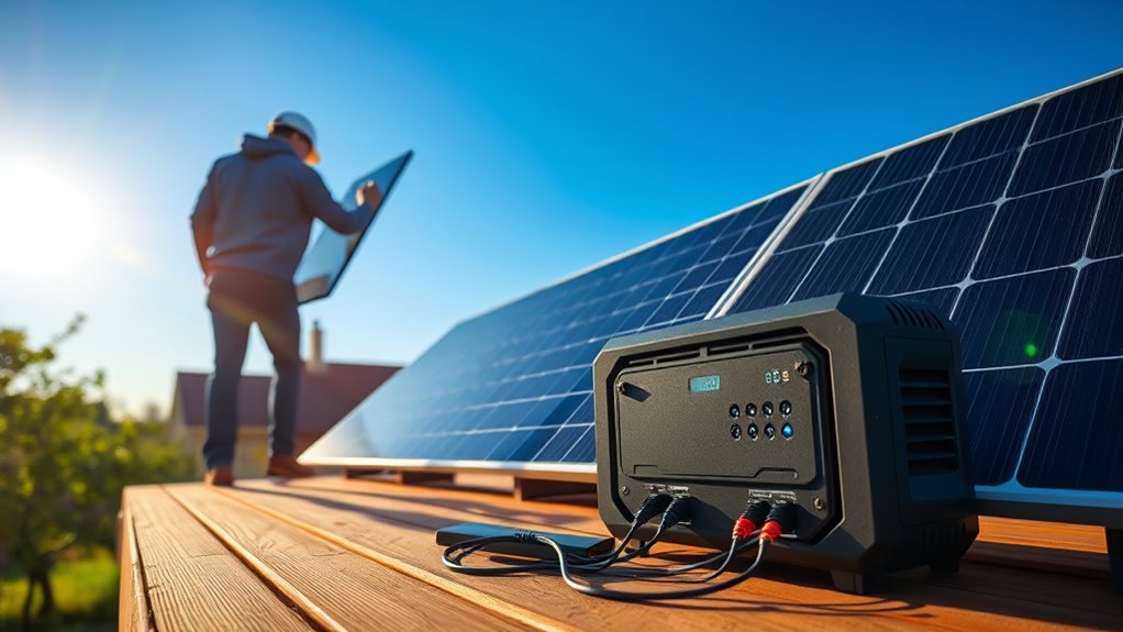 choosing and connecting solar panels