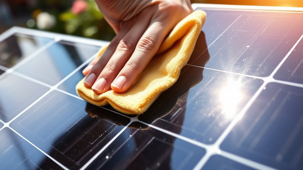 clean panels for optimal performance