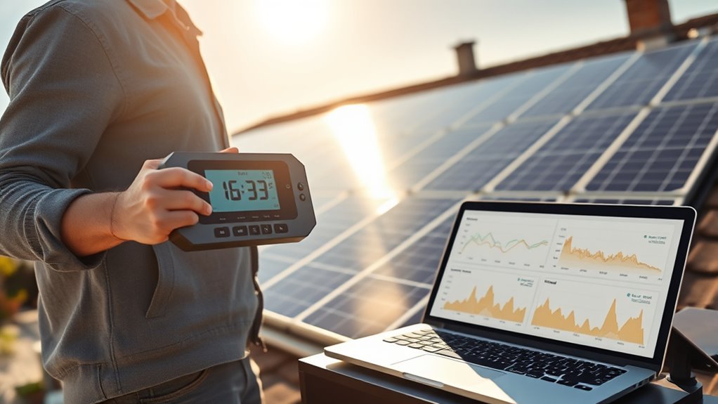 compare solar output regularly