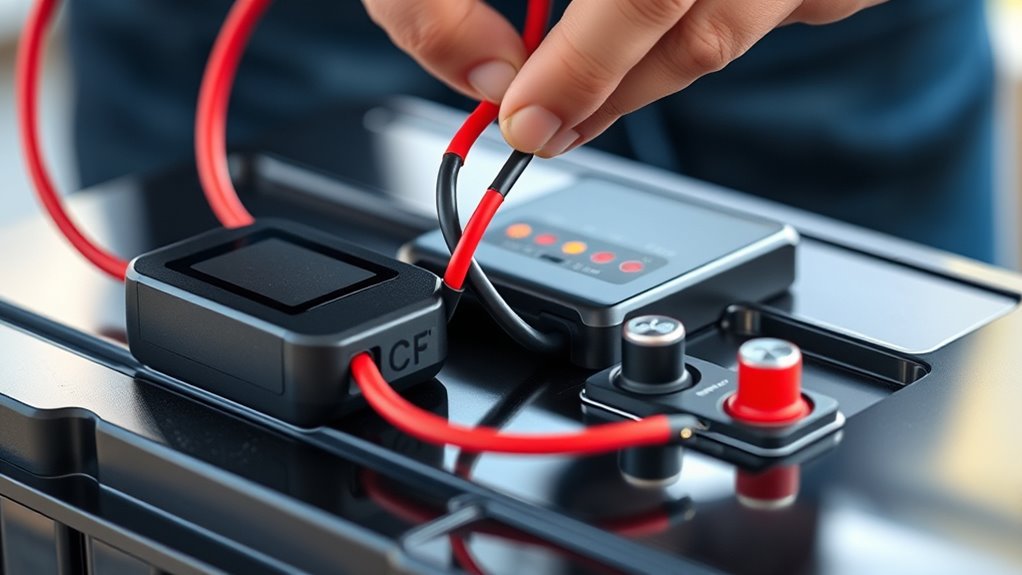 connect battery before solar