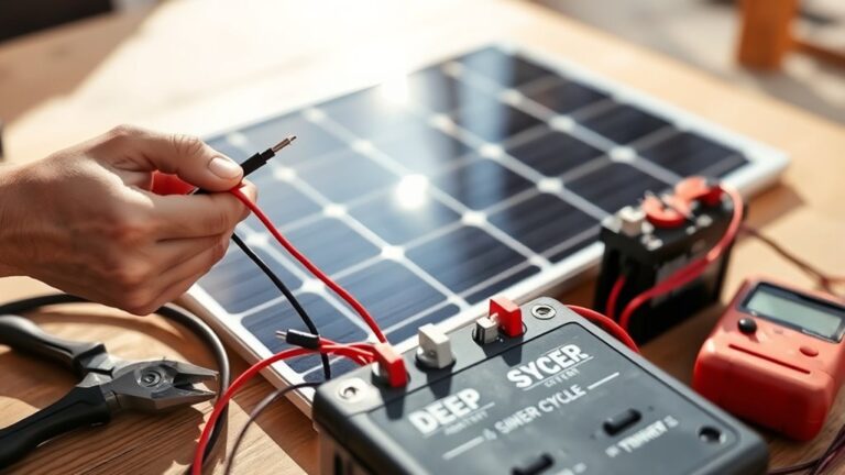 connect solar panel correctly