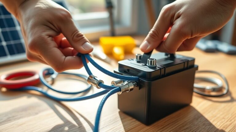 connect solar panel properly