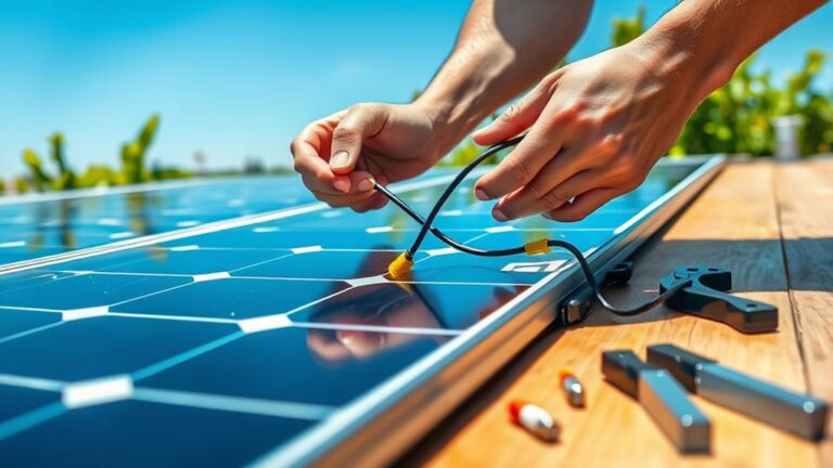 connect solar panels properly