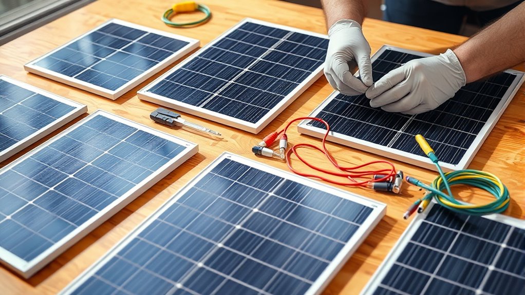 connecting panels safely