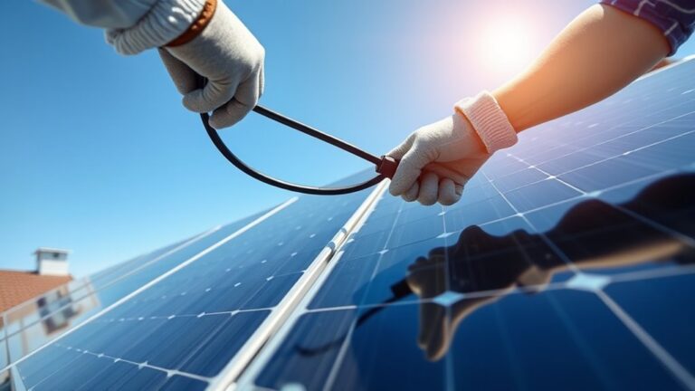 connecting solar panels properly