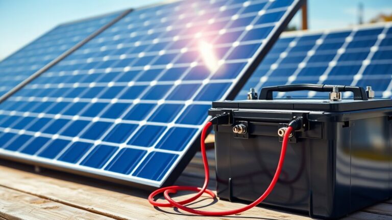 connecting solar to battery