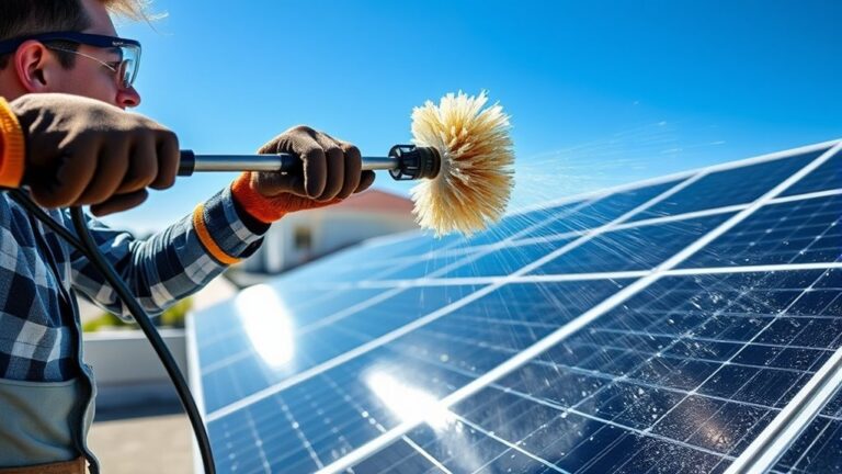 gentle cleaning for solar panels