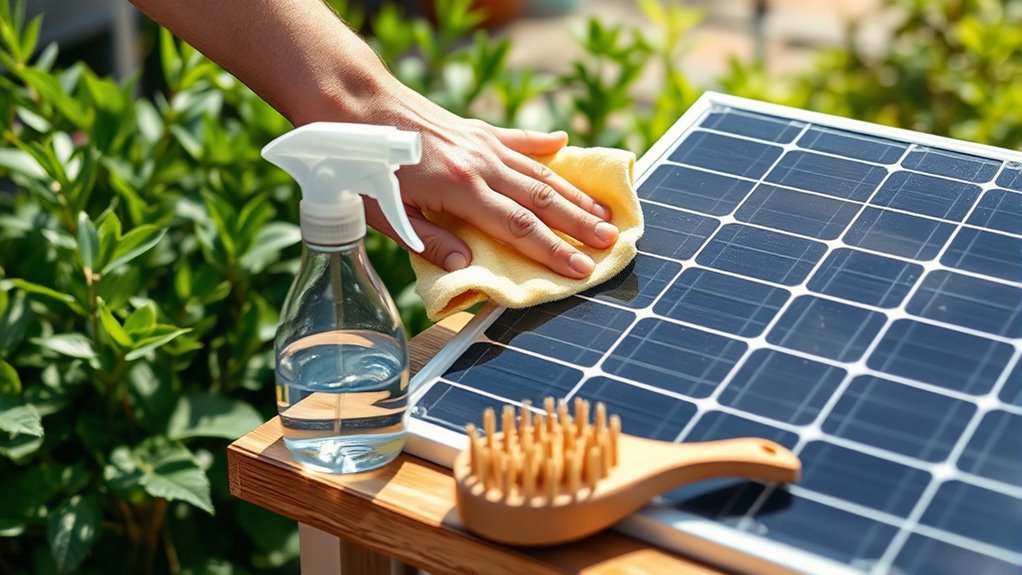 gentle cleaning with water