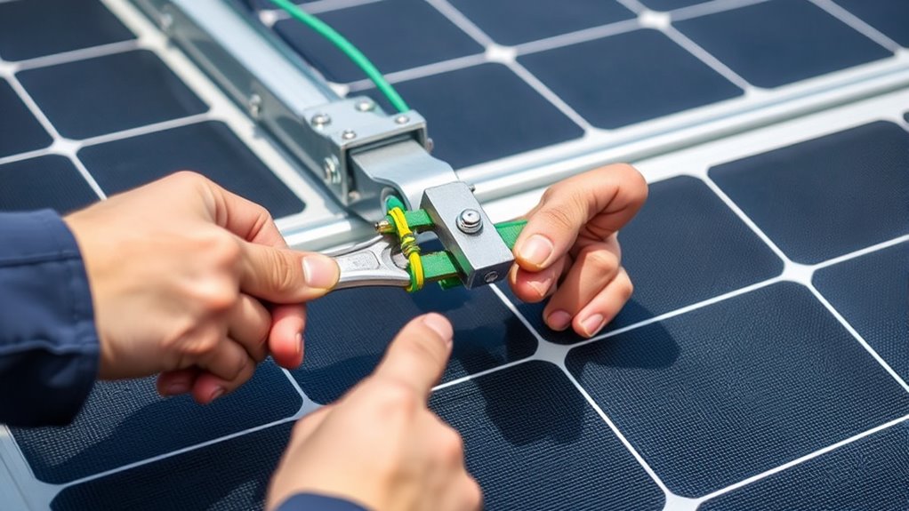 ground wire to panel