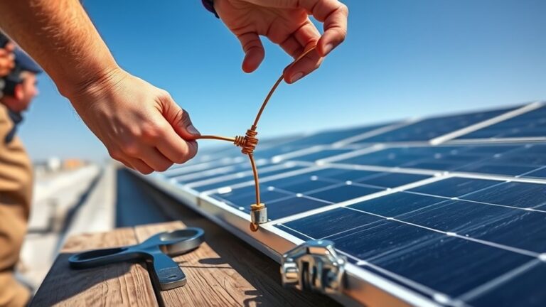 grounding solar panels steps