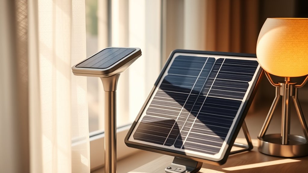 indoor light weakens charging