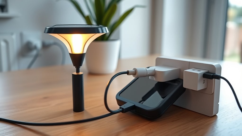 indoor solar light charging