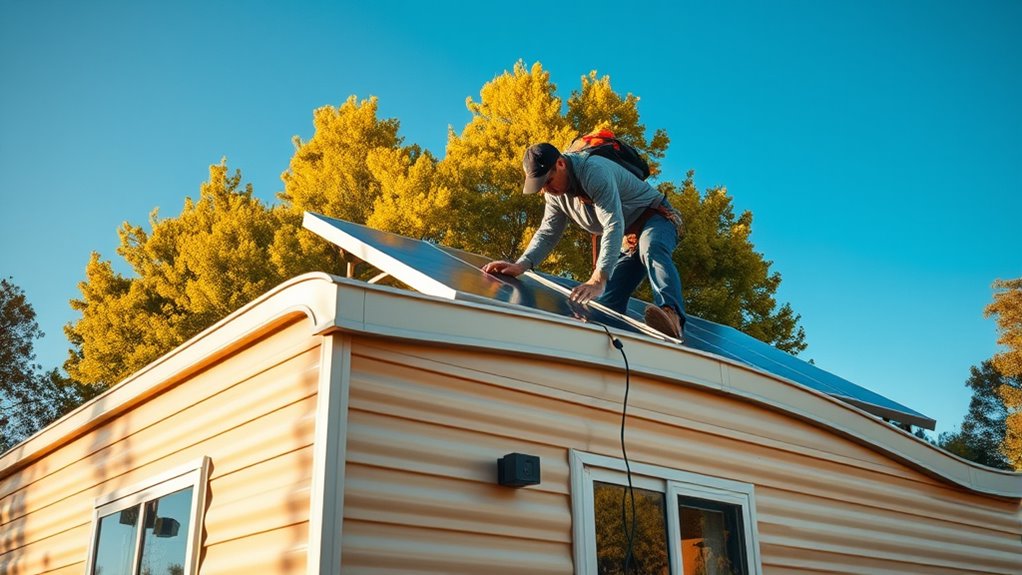 installing solar panels on mobile homes