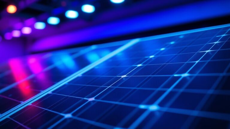 led lights activate solar panels