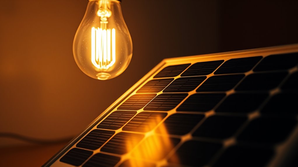 light bulbs poorly charge solar