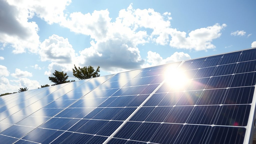 lighting impacts solar efficiency