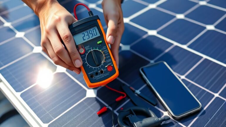 measure solar panel output