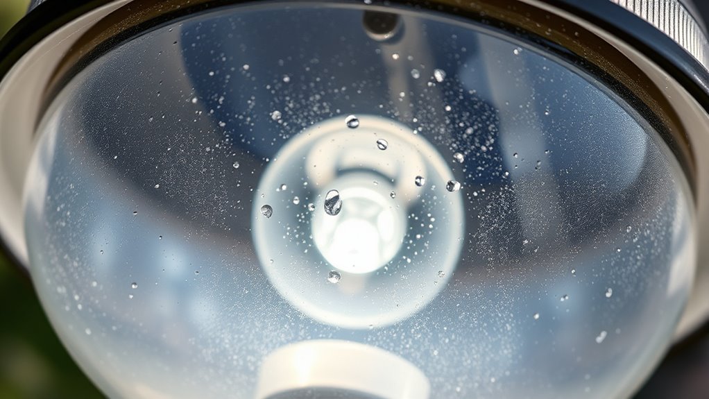 moisture causes light fogging
