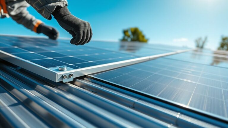 mounting solar panels securely