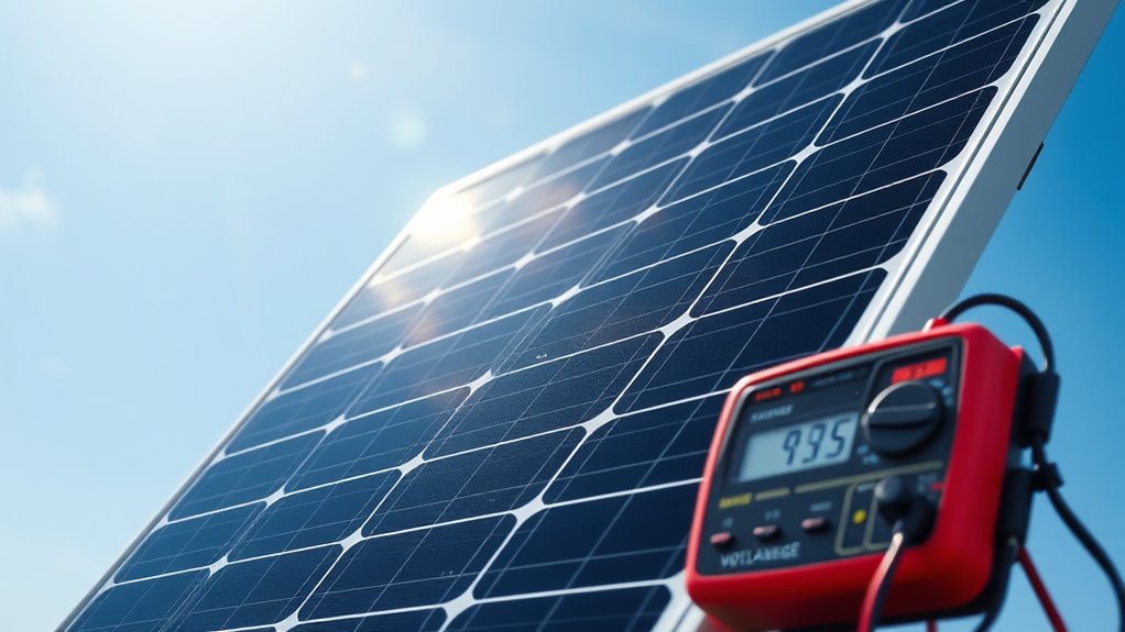 panel voltage at maximum power