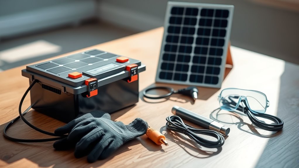 prepare tools and safety gear