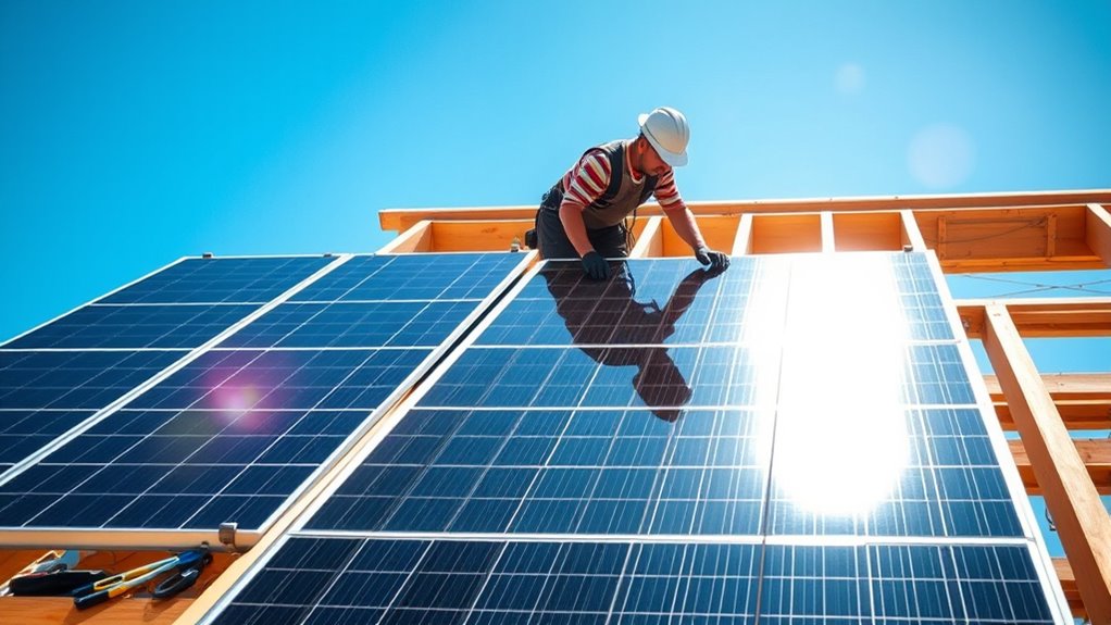 professional solar installation process