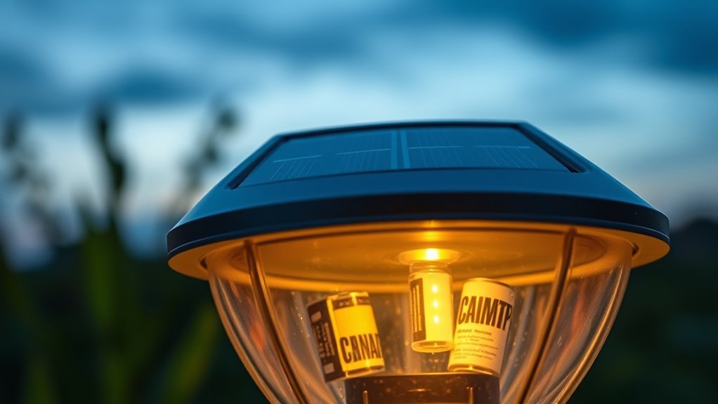 rechargeable solar light batteries
