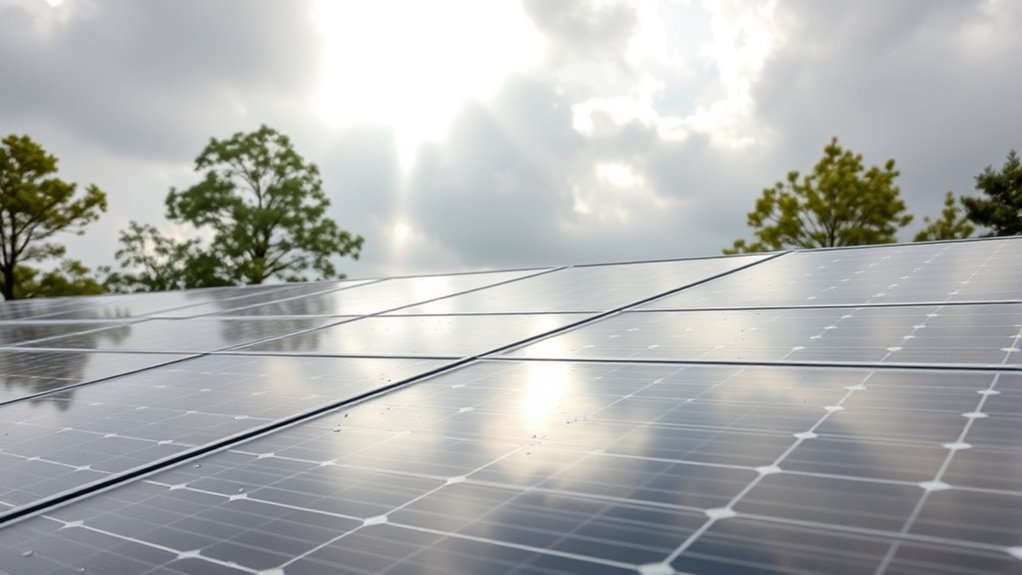 reduced power in cloudy conditions