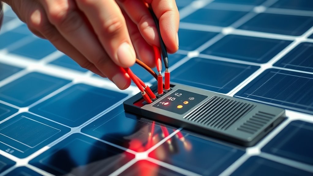 secure correct solar wiring