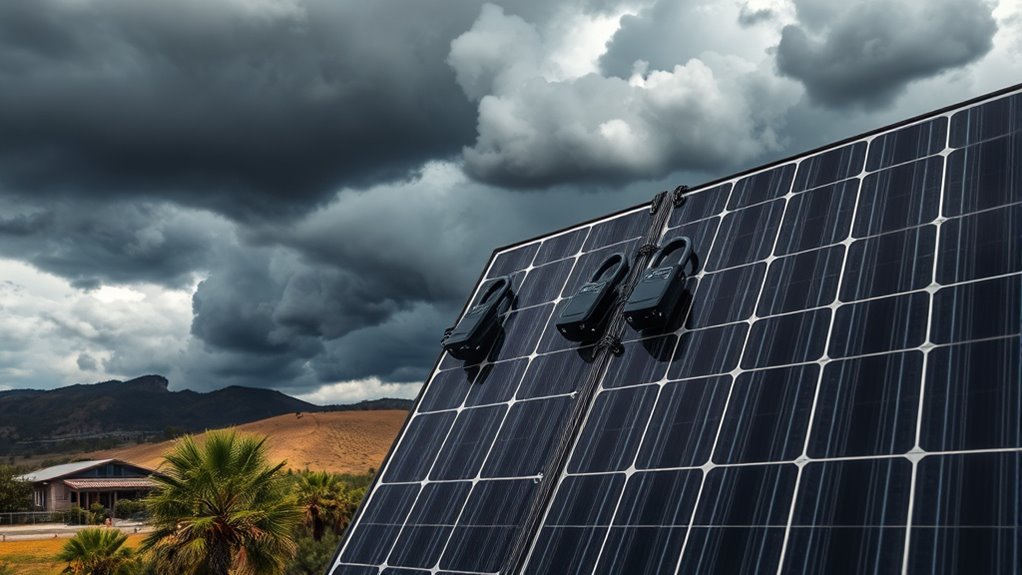 secure panels prevent storm damage