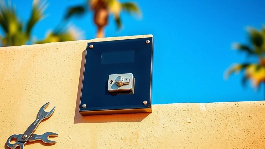 secure solar panel access