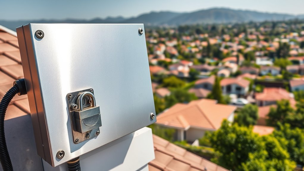 secure solar panel access