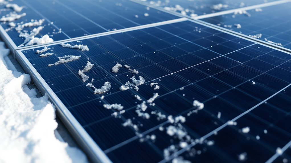snow shedding solar panel design