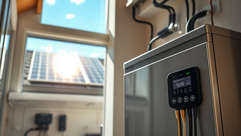 solar batteries store and discharge energy