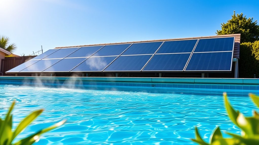 solar collectors heat water