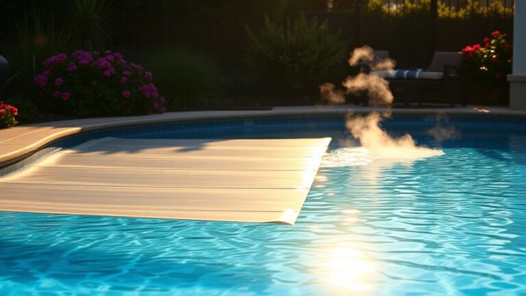 solar covers heat pools