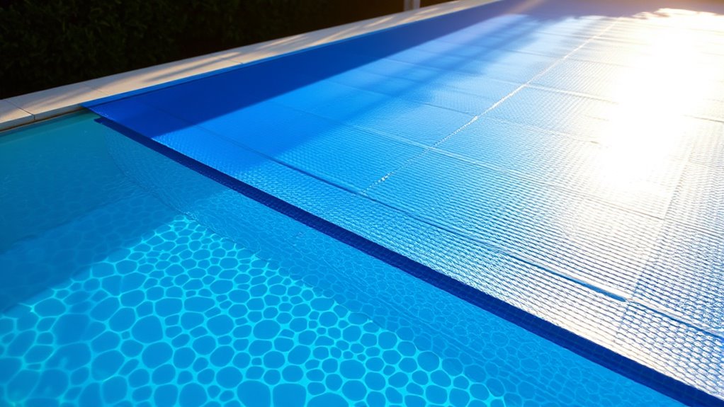 solar covers trap heat