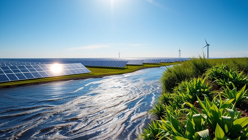 solar energy conserves water