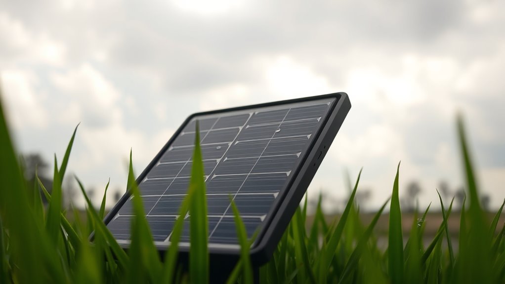solar lights cloudy charging