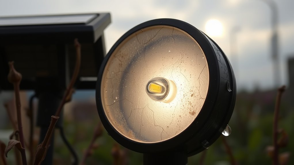 solar lights malfunction prematurely