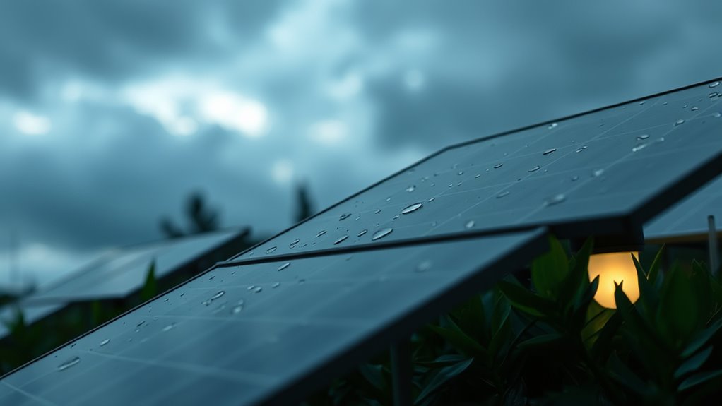 solar lights work partially cloudy