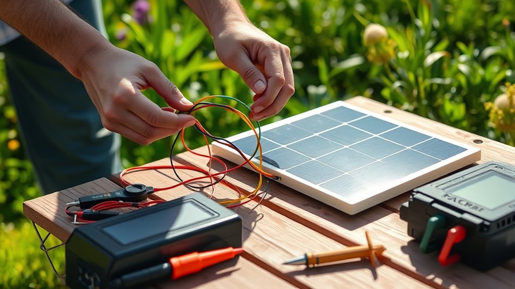 solar panel battery charging