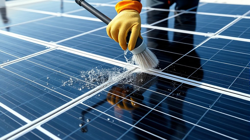 solar panel cleaning costs and tips